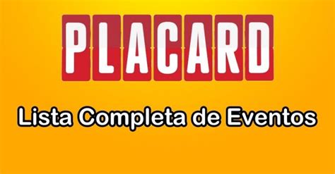 placard eventos|jogos em andamento.